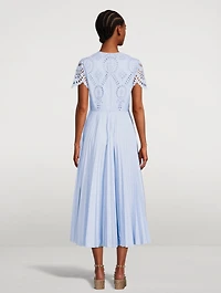 San Gallo Techno Poplin Midi Dress