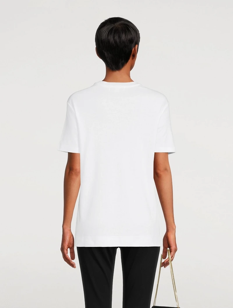 Cotton T-Shirt With Embroidery
