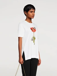 Cotton T-Shirt With Embroidery