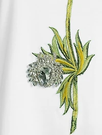 Cotton T-Shirt With Embroidery