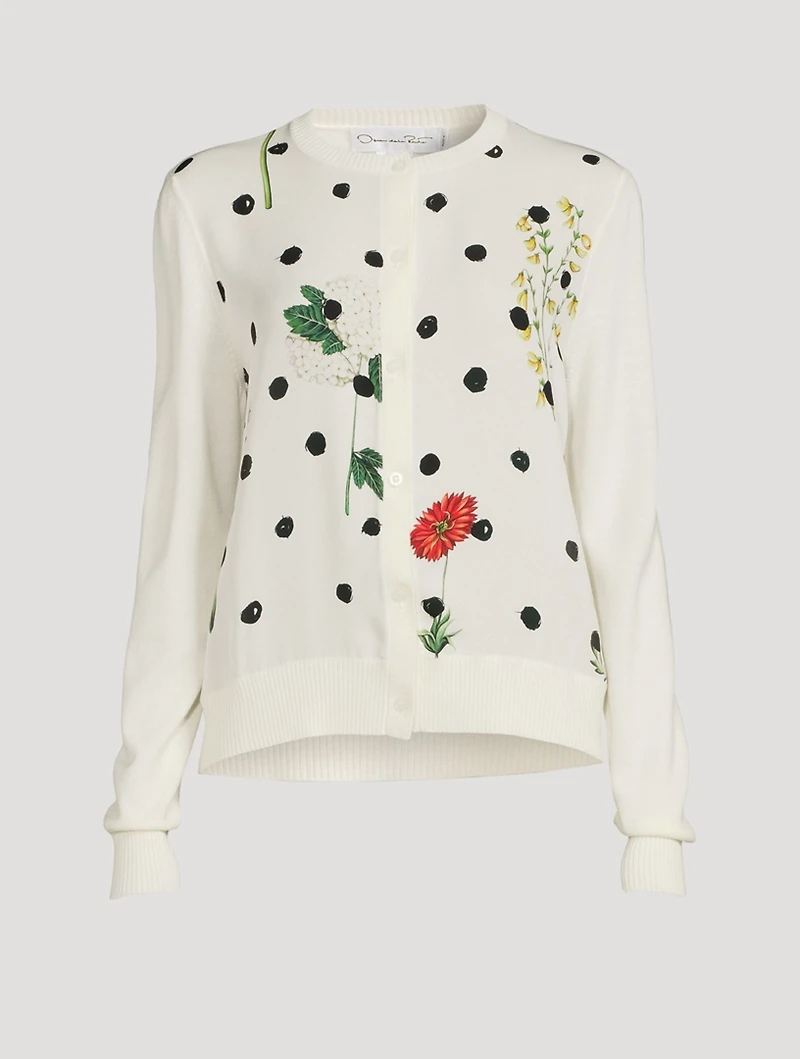 Wool Georgette Cardigan