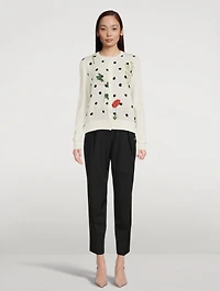 Wool Georgette Cardigan