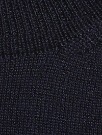 Wool Sweater With Chiffon Back