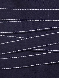 Wool-Blend V-Neck A-Line Dress