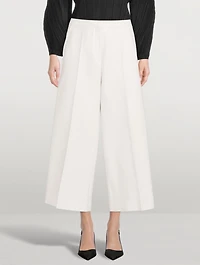 Wool-Blend Culotte Pants