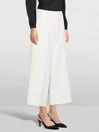 Wool-Blend Culotte Pants
