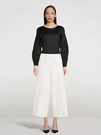 Wool-Blend Culotte Pants
