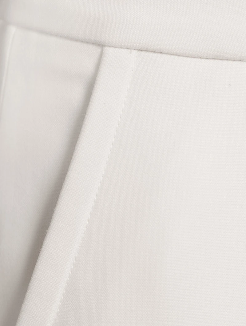 Wool-Blend Culotte Pants