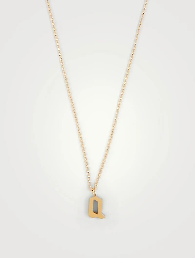Tudor 14K Gold-Filled Pendant Necklace With A Letter