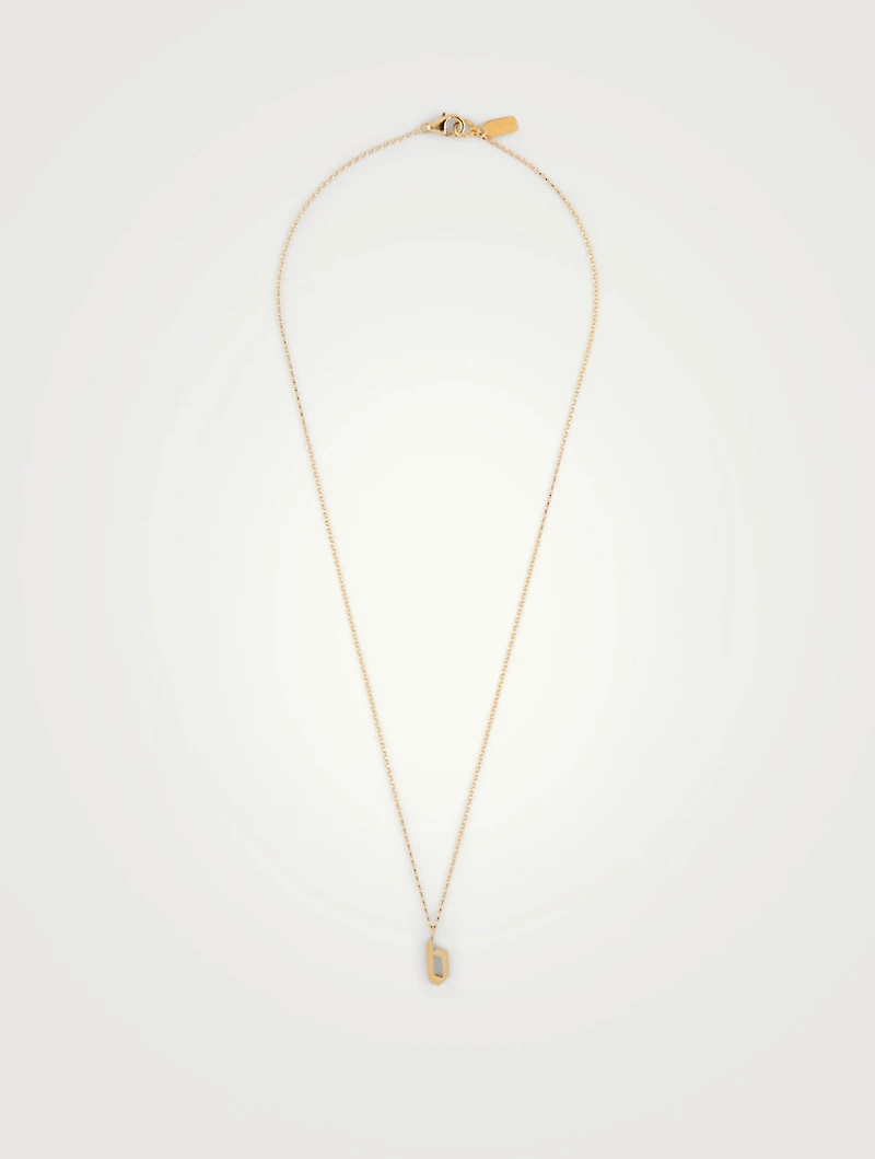 Tudor 14K Gold-Filled Pendant Necklace With B Letter