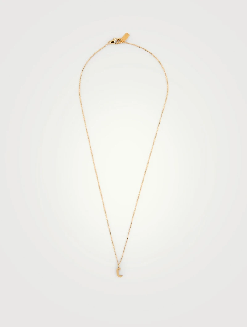 Tudor 14K Gold-Filled Pendant Necklace With C Letter