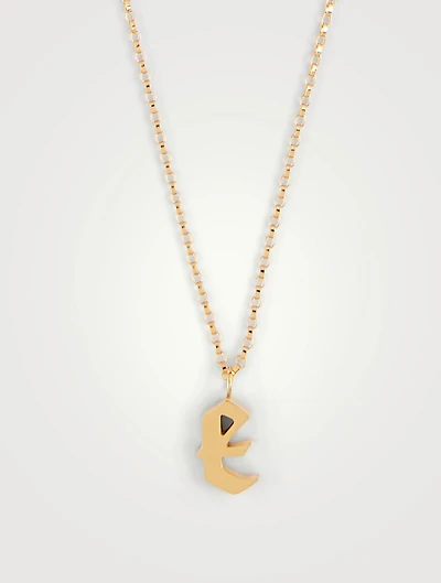 Tudor 14K Gold-Filled Pendant Necklace With E Letter