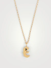 Tudor 14K Gold-Filled Pendant Necklace With E Letter