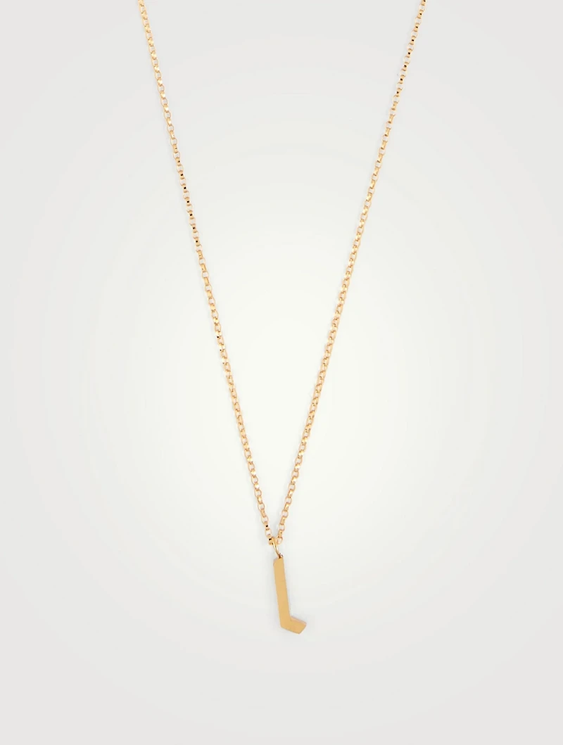 Tudor 14K Gold-Filled Pendant Necklace With Letter