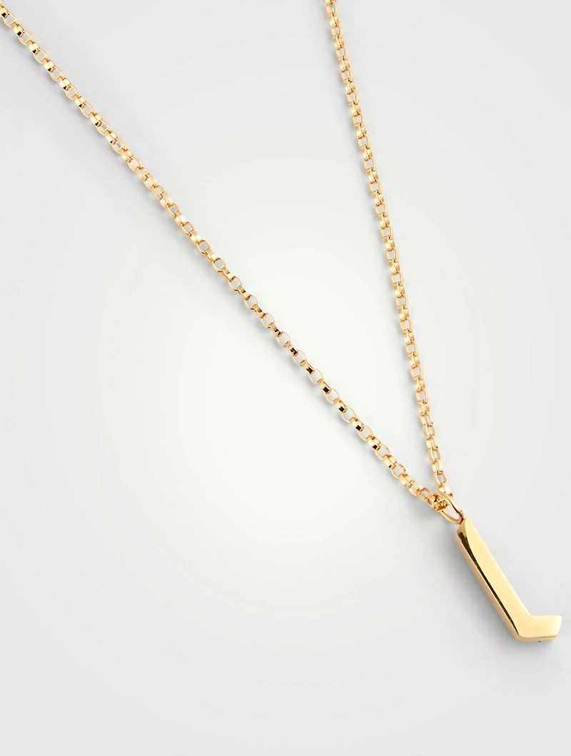 Tudor 14K Gold-Filled Pendant Necklace With Letter