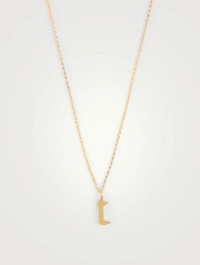 Tudor 14K Gold-Filled Pendant Necklace With T Letter