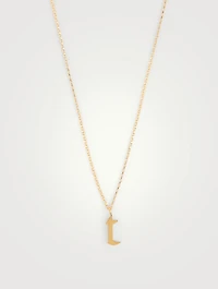 Tudor 14K Gold-Filled Pendant Necklace With T Letter