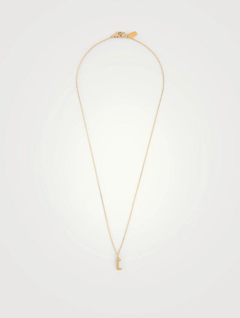 Tudor 14K Gold-Filled Pendant Necklace With T Letter