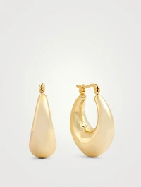 Bowery 14K Gold Plated Hoop Earrings