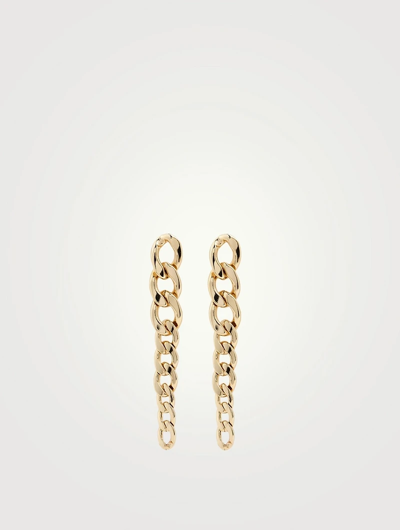 Remington 14K Gold Plated Chain Link Earrings