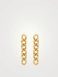 Ava 14K Gold Plated Chain Link Earrings