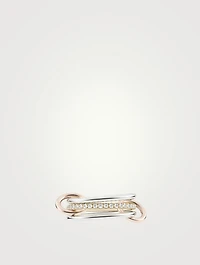 Sonny MX 18K Gold Stacked Ring With Diamonds