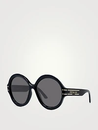 DiorSignature R1U Round Sunglasses