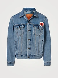 Screaming Heart Jean Jacket