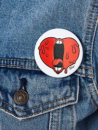 Screaming Heart Jean Jacket
