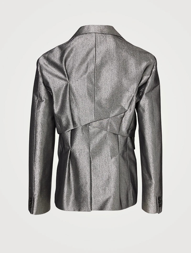 Cotton-Blend Deconstructed Jacket