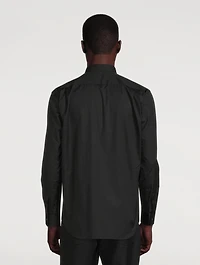 Cotton Shirt Triangle Check Print