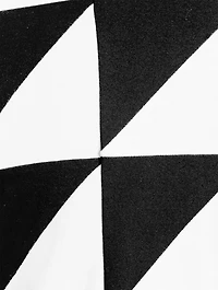 Cotton Jersey T-shirt Triangle Check Print