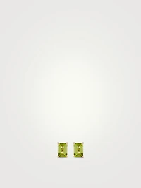 Bloom 14K Gold Stud Earrings With Peridot