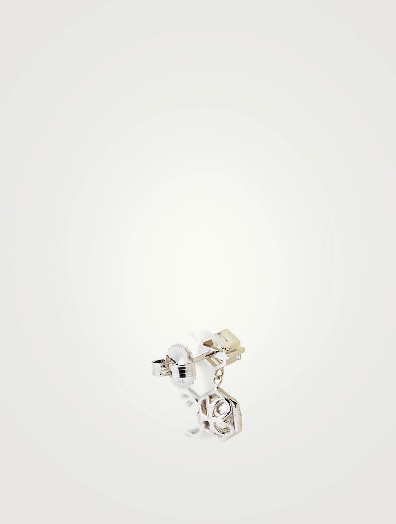 Amalfi 14K White Gold Drop Earrings With White Topaz And Diamonds