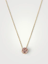 Iris 14K Gold Drop Necklace With Topaz