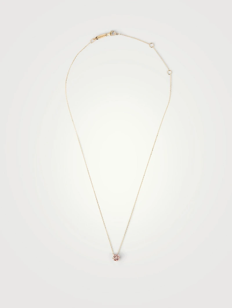 Iris 14K Gold Drop Necklace With Topaz