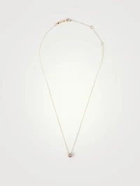 Iris 14K Gold Drop Necklace With Topaz