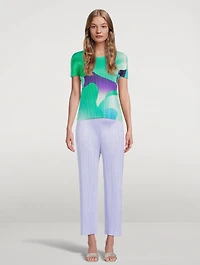 Flower Yawn Short-Sleeve Top