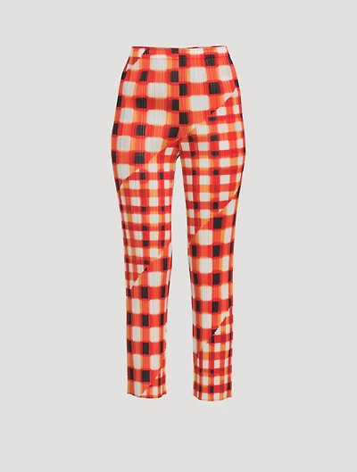 Trek Check Slim-Fit Pants