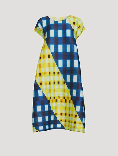 Trek Check Midi Dress