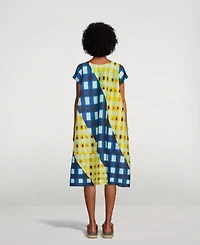 Trek Check Midi Dress