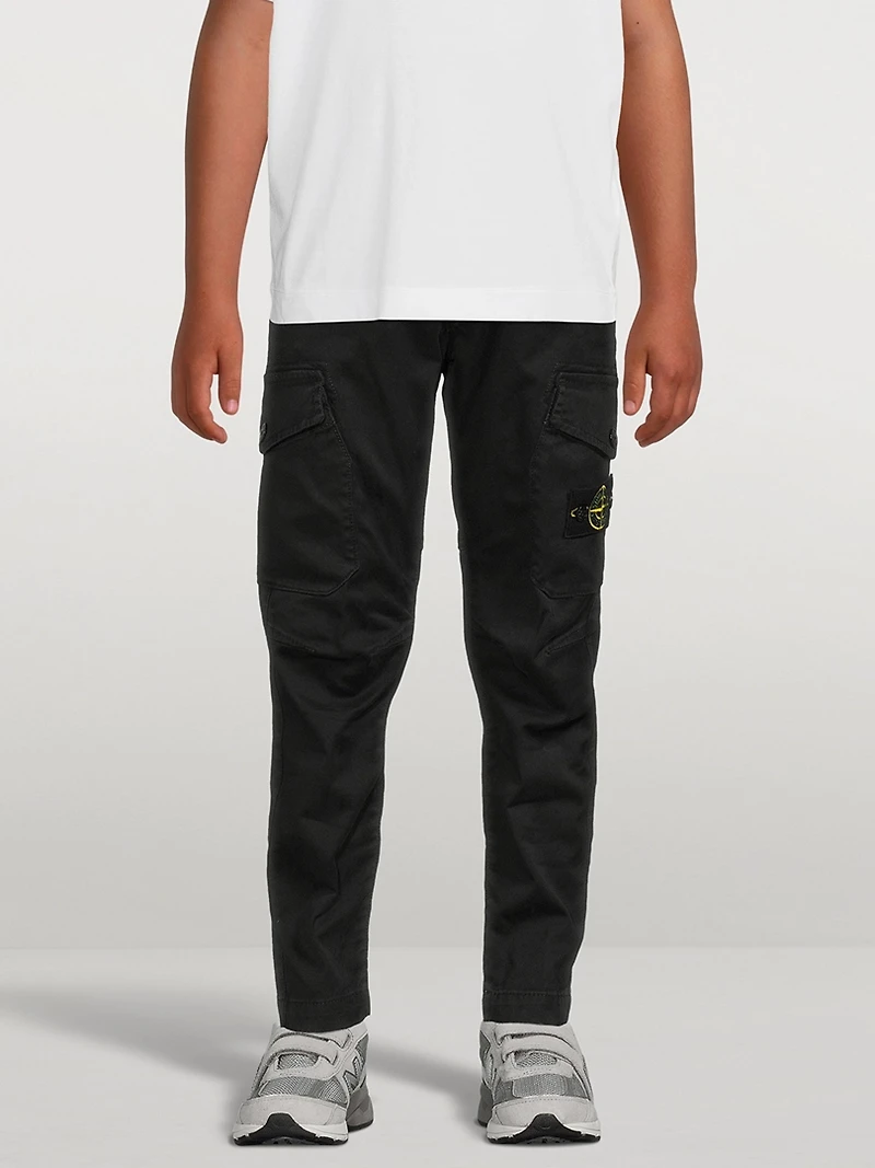 Cotton Stretch Cargo Pants
