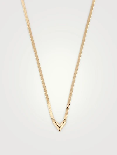 V Herringbone Necklace