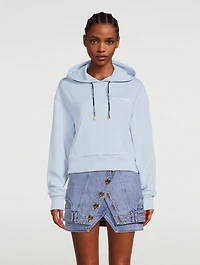 Cropped Cotton Hoodie
