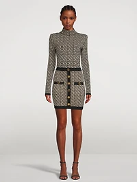 Jacquard Sweater Monogram Print