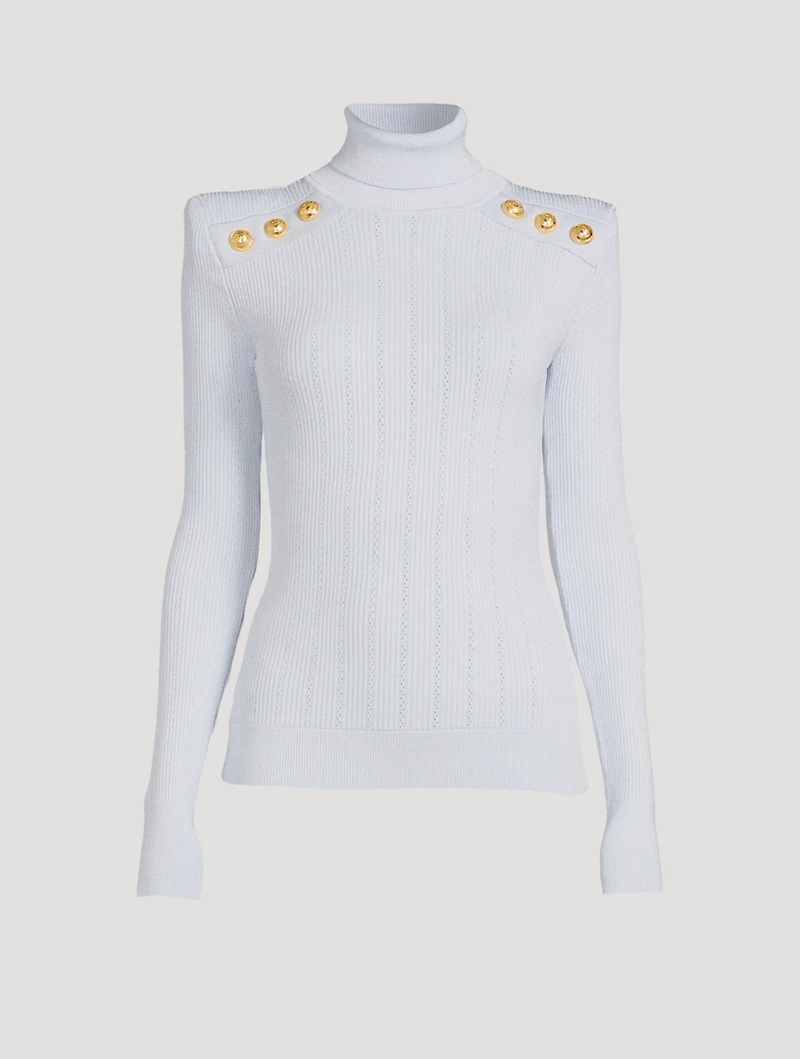 Ribbed Turtleneck Sweater