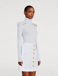 Ribbed Turtleneck Sweater