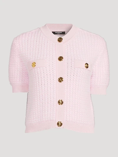 Fluffy Knit Cropped Cardigan