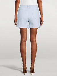 Cotton Pique Low-Rise Shorts