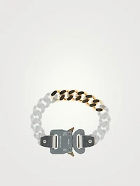 Transparent Chain And Metal Buckle Bracelet